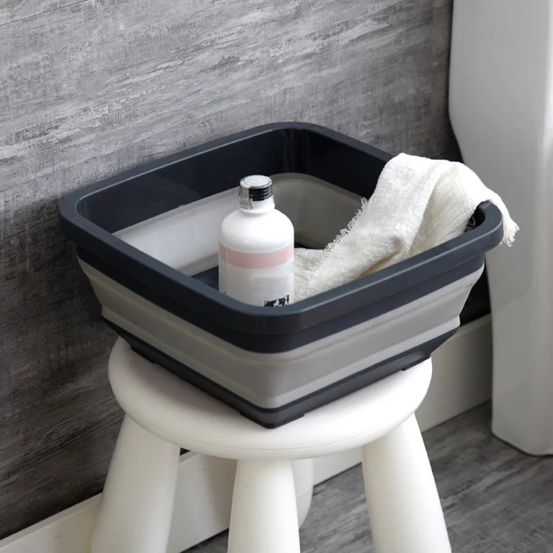 Portable Basin Foldable Basin Folding Bucket Retractable Washbasin For Tourism Outdoor Camping Wash Bucket Kitchen Supplies