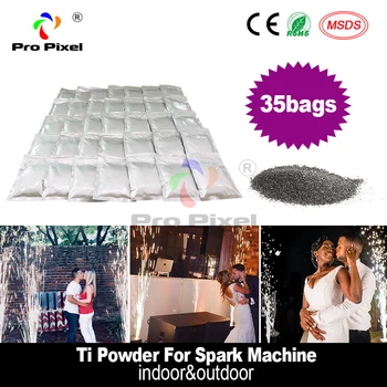 

35 Bags Ti Powder 200g/bag Material For Cold Spark Fountain Firework Machine In Wedding MSDS Powder Certification