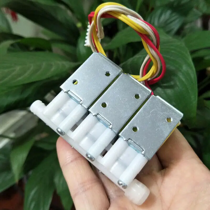 Micro Válvula Solenóide Elétrica n c da C.c. 12v 200ma Fechou Normalmente o Controle de Fluxo de ar de Vias para a Cadeira da Massagem Equipamento da Onda de ar a