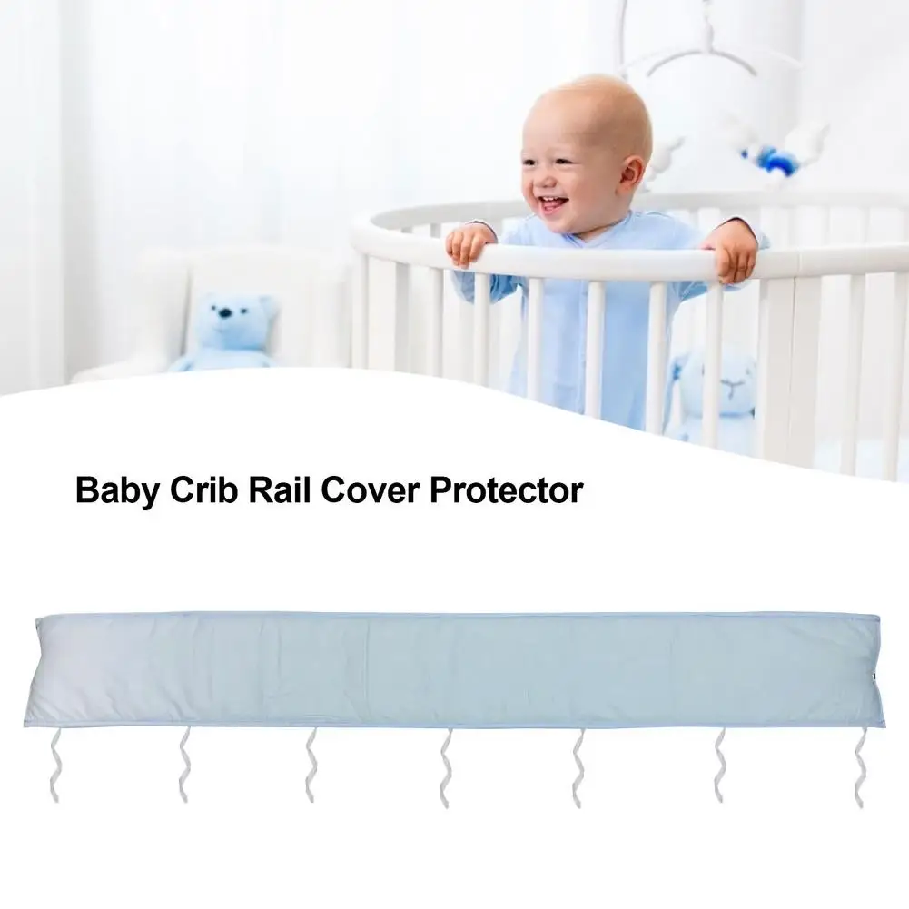 Baby Crib Rail Cover Safe Protector Set from Chewing Cotton Padded