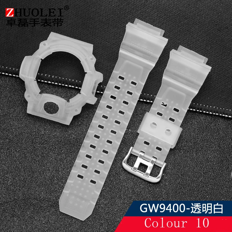 Прозрачный чехол из смолы для Casio g-блок GA ba110 dw5600/6900 gw9400 - Цвет ремешка: Синий белый