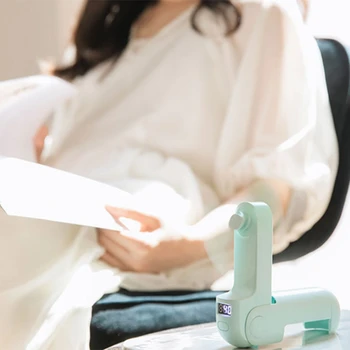 

USB Folding Mini Triple Fan Portable and Retractable Small Fan Blue