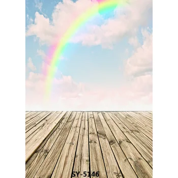 

Vinyl Custom Photography Backdrops Prop Colorful Wooden Planks Theme Photo Studio Background CS20319-53