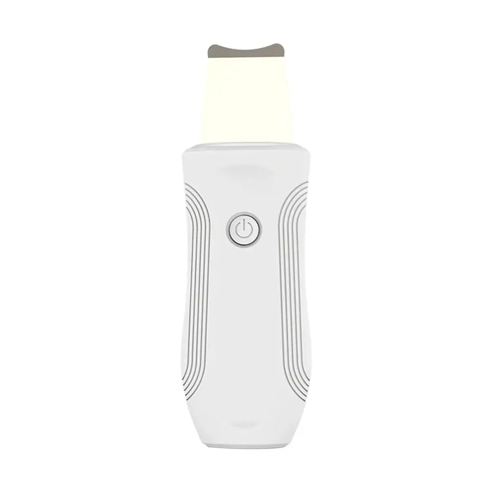 

USB Rechargeable Ultrasonic Face Skin Scrubber Facial Cleaner Peeling Vibration Blackhead Removal Exfoliating Pore Cleaner