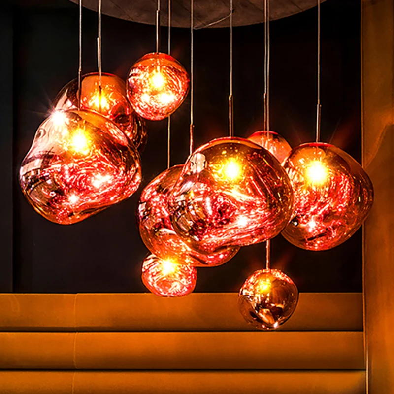 Nordic Lava LED Pendant Lights Modern Light PVC Lighting Living Room