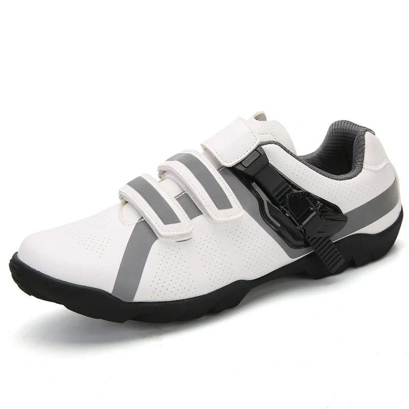 Road Bike Shoes Men Bicycle Sneakers Anti-slip Breathable Cycling Shoes Triathlon Athletic Sport Shoes Zapatos Bicicleta 37-48 - Color: dc-6677white