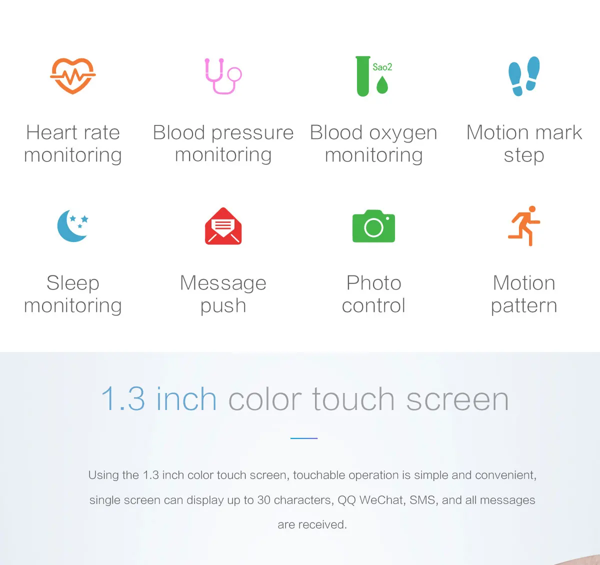 IP68 Водонепроницаемые Смарт-часы P68 пульсометр кровяное давление умные часы для фитнеса спортивный трекер для Xiaomi Iphone