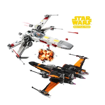 

10466 New lepining Star Wars X Wing Tie Fighter Iconic Attack Building Blocks Star Plan Wars Children Toy 05004 75102