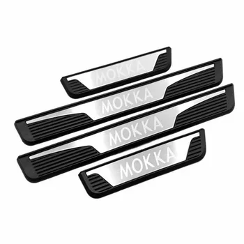 

Car Accessories Sticker for Opel Vauxhall Mokka Auto Exterior Scuff Plate Door Sill Plate Protector Guards Car Styling 2013-2019