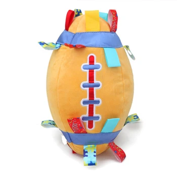 

Infant Kids Baby Newborns Baby Bell Toy Cloth Ball Early Education Hanging Football Bells Developmental Soft Stuffed Plush Toys