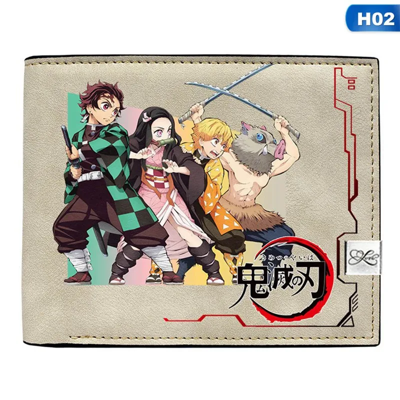 CB1037H02 Аниме «Демон» убийца: Kimetsu без Yaiba камадо Tanjirou косплейная Сумочка короткая Длинный кошелек держатель для карт бумажник нулевой бумажник на подарок - Цвет: CB1037H02