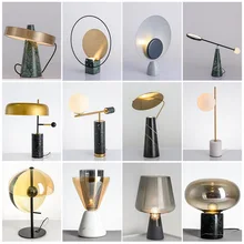 Современный простой светильник в Северной Европе, роскошный светодиодный настольный светильник для гостиной, прикроватной кровати, спальни, настольная дизайнерская настольная лампа