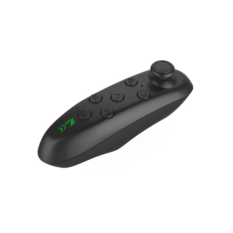Черный Беспроводная Bluetooth игровая ручка мини VR контроллер Удаленная панель геймпад для IOS/Android джойстик для смартфона мальчик детский подарок - Цвет: Черный