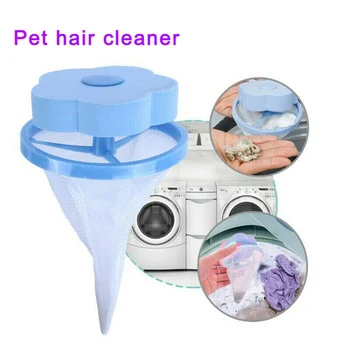 

Washing Machine Floating Filter Bag Flower-shaped Hair Remover Net Bag Washing Floating Filter Tool can CSV