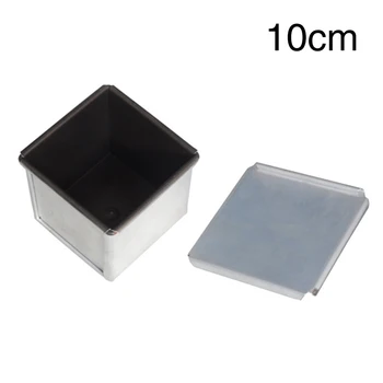 

Non Stick Easy Clean Aluminum Alloy Baking Home Coating Square Toast Box Accessories Mini Tool Kitchen With Lid Bread Mould