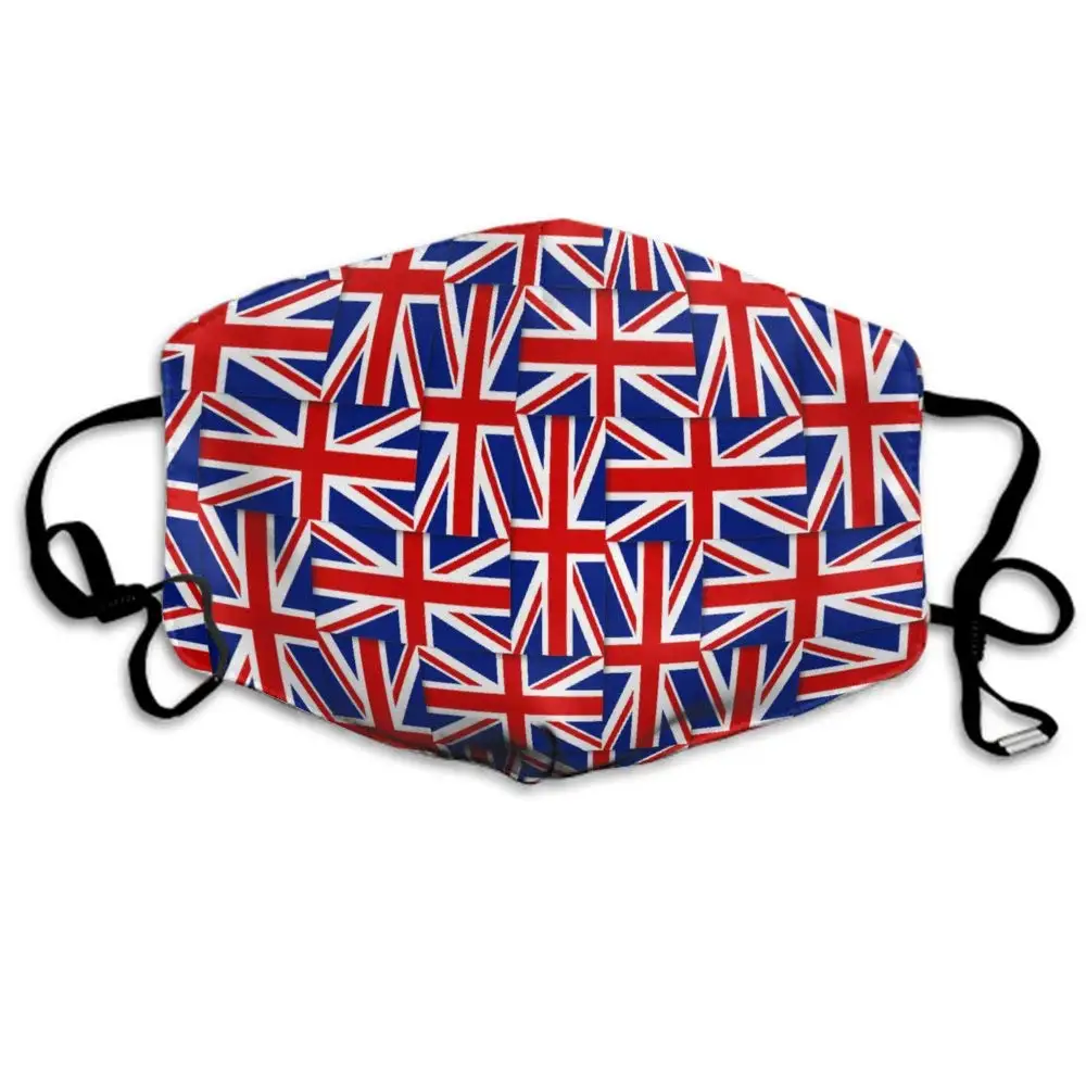 

Mouth Masks British Pattern Composed From National Flags Of The United Kingdom Earloop Mouth Mask - Adjustable Elastic Band For