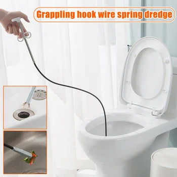 

Drain Clog Remover Sewer Pipe Dredging Tools Household Hair Cleaner for Kitchen Sink Bathroom Tub Toilet HKS99