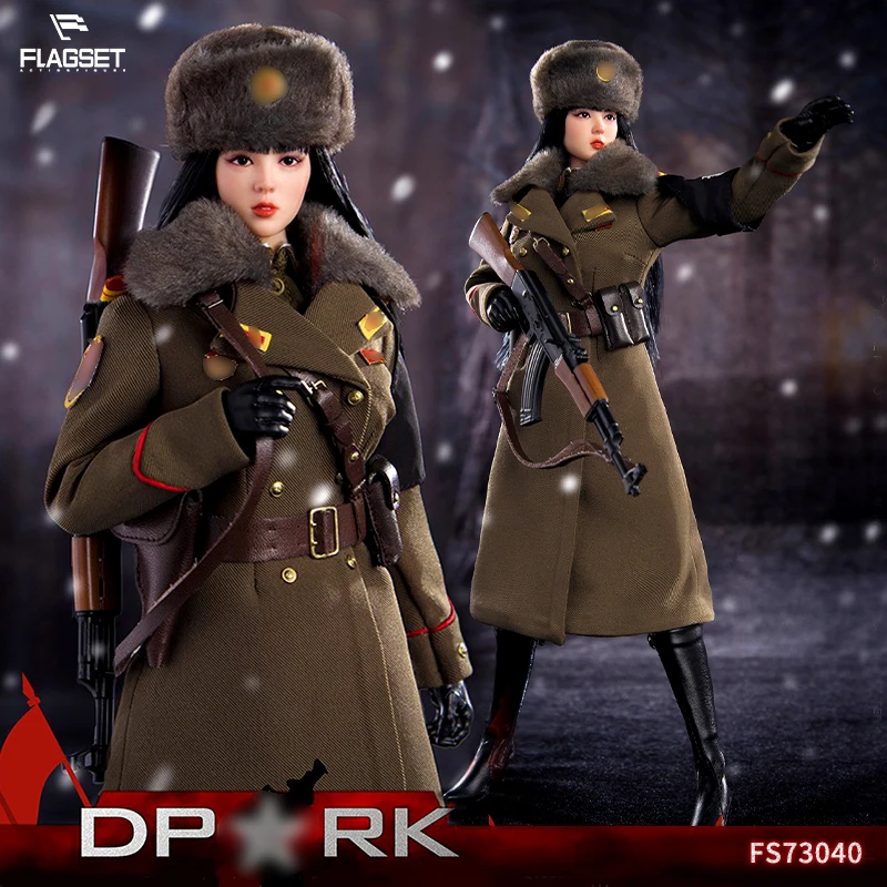 

1:6 флагсет FS-73040 корейский гарнизон женский офицер 12 дюймов полный набор экшн-фигурки коллекционные