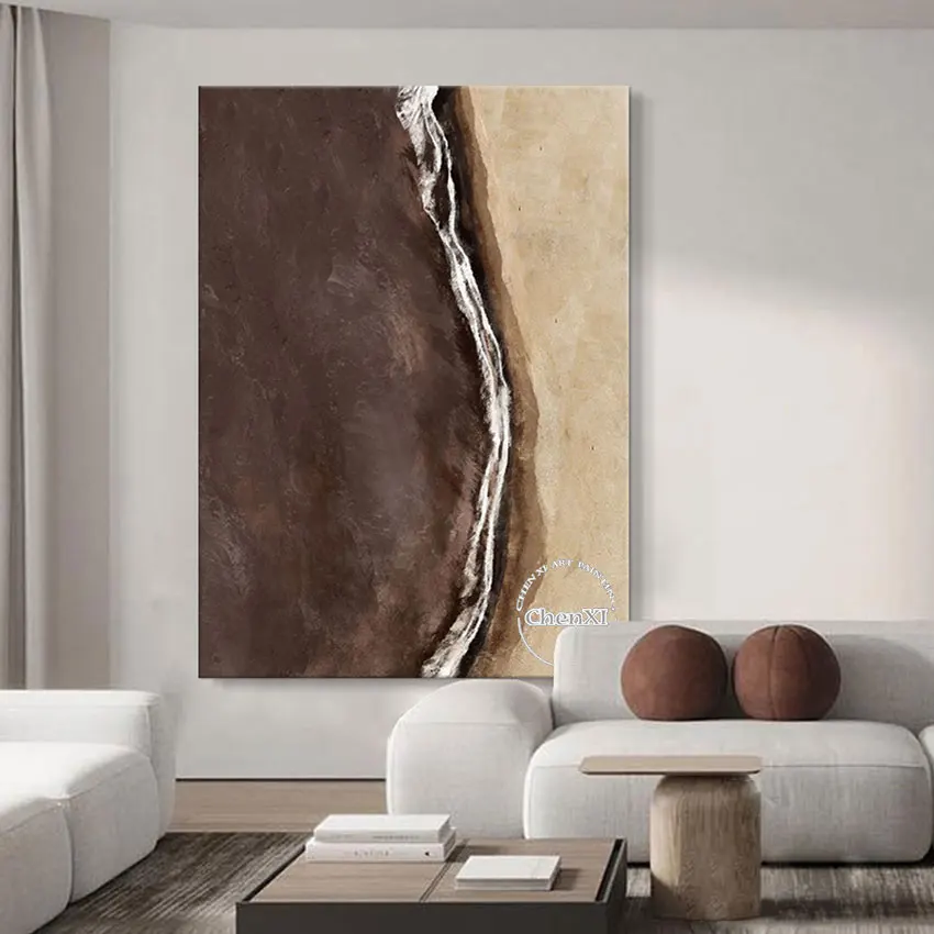 

Free Shipping Contemporary Hand-painted High Quality Abstract Paintings On Canvas Large Modern Restaurant Decoration Unframed