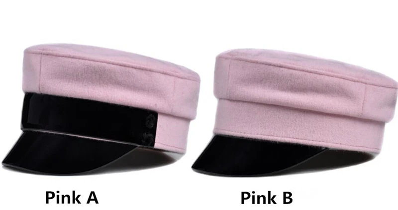 Pudi Женская Настоящая меховая шапка новые зимние бейсболки женские кожаные кепки HL902