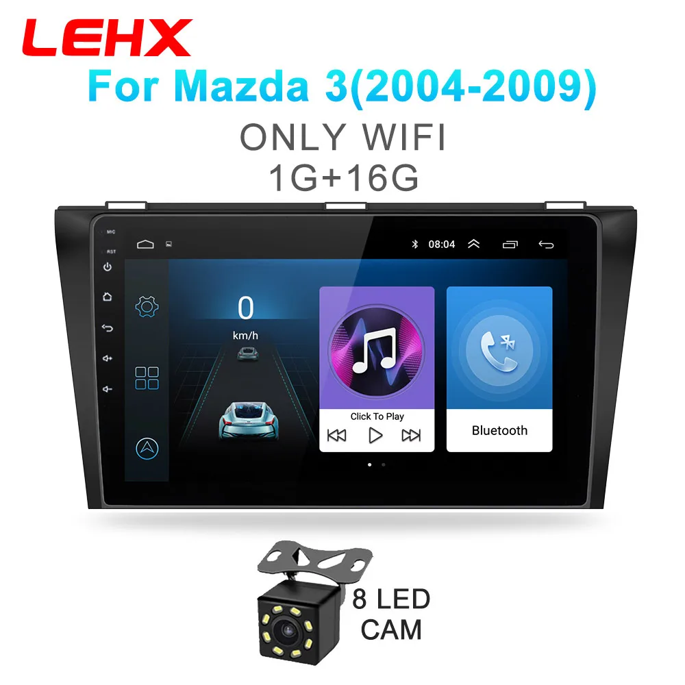 M3-901-CAM Автомобильный DVD gps android 8,1 автомобильный Радио стерео 2G 32G карта четырехъядерный 2 din Автомобильный мультимедийный плеер для Mazda 3 2004-2013 maxx axel - Цвет: M3-901-CAM