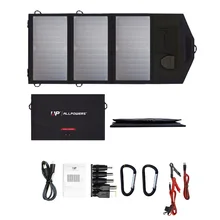 ALLPOWERS-cargador de Panel Solar plegable, cargador Solar portátil para teléfono, tabletas, batería de vehículo de 12V, altavoz de ordenadores portátiles de 18V