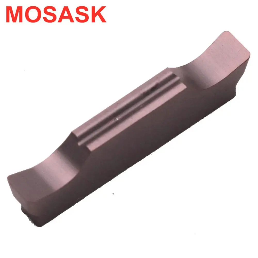 

MOSASK MGGN 10pcs MGGN300 ZP15 CNC Lathe Turning Tool Grooving Stainless Steel Processing Cut Off Tungsten Carbide Inserts