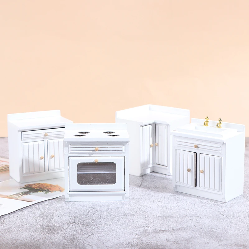 

1:12 Dollhouse Miniature Wooden Kitchen Furniture Cabinet Dollhouse Accessories