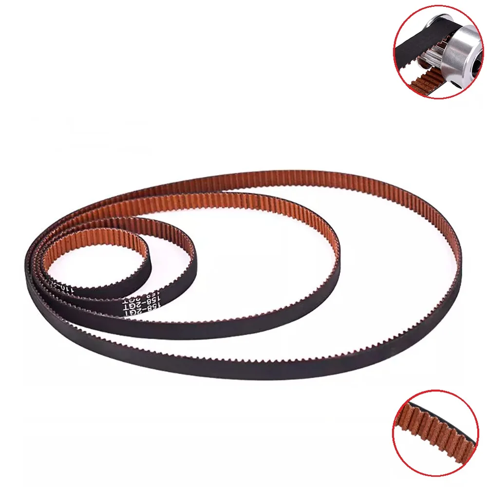 

MEGA 3D Printers GT2 Closed Loop Anti-Slip Timing Belts 6mm Width Rubber 110 112 158 280 300 852 1524mm 2GT Synchronous Belts
