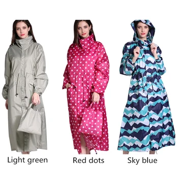 

Fashion Waterproof Raincoat Women Motorcycle Outdoor Windproof Men Rain Coat Fishing Traje Para Lluvia Adults Rainwear EA60YY