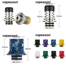 50 шт. Vapesoon змеиная кожа Cobra плоский 510 капельный наконечник для 510 нить распылитель RTA RBA rdta вейп испаритель танк e-Cigagrette