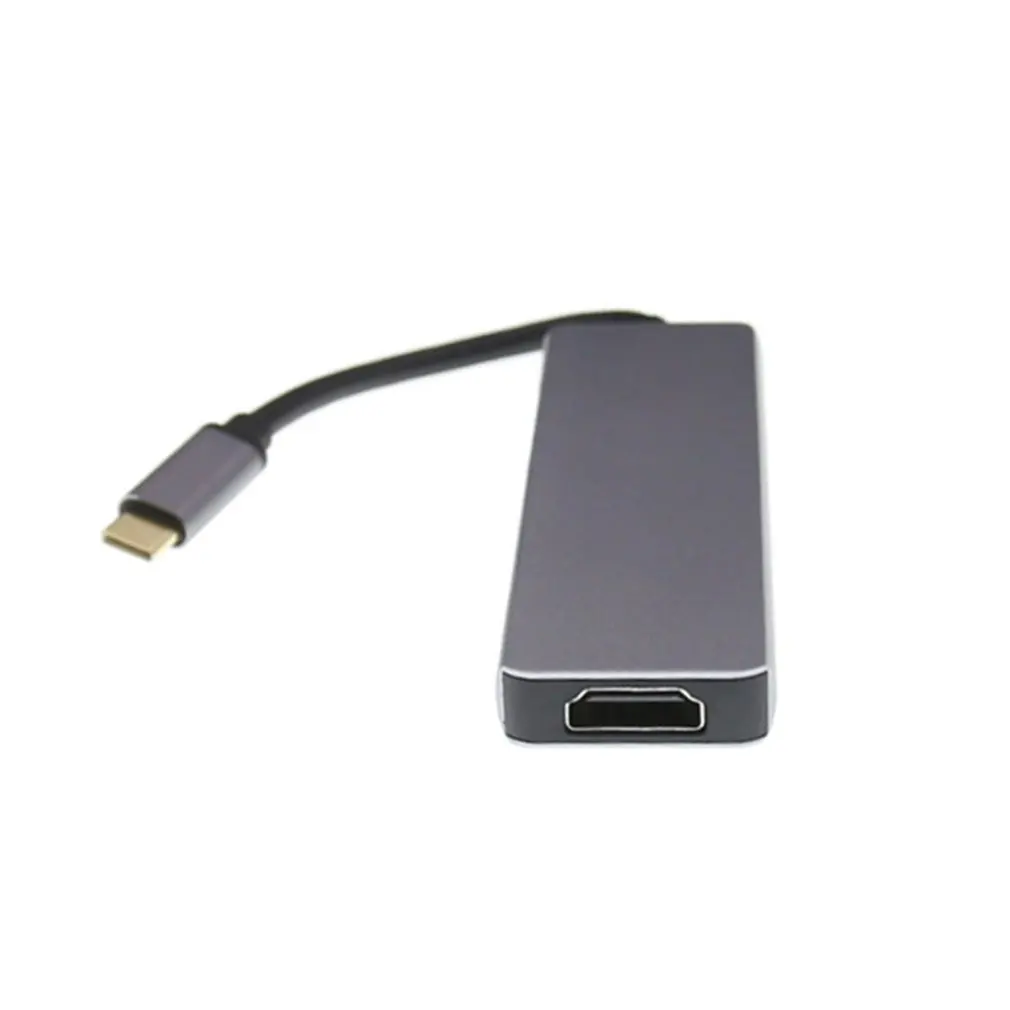 Тонкий USB C концентратор тип C к HDMI 4K UHD адаптер Micro S D кардридер кабель TF адаптер сплиттер для Macbook Pro