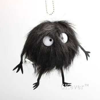 

10 Pcs/set Anime Spirited Away Totoro Plush Keychain Pendant 12 cm Black Ghost Soft Stuffed Animals Toy Women Kids Birthday Gift