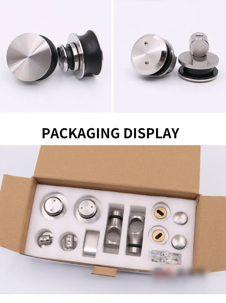 1 set Stainless Steel Shower Door Roller Bearing For Sliding Glass Door Electroplated Door Accessories for Shower Cabin Room