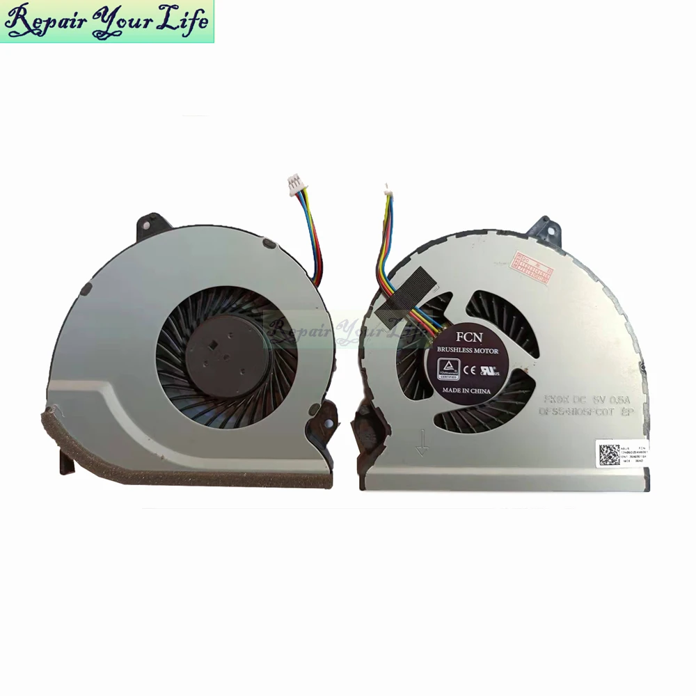 Laptop Cpu Cooling Ventilador do Radiador Ventiladores Refrigeradores do Computador Asus Rog Strix Gl702 Gl702vs Gl702vsk Fk9t Fk9x 13nb0dz0am0201 0301 - Imagem 5