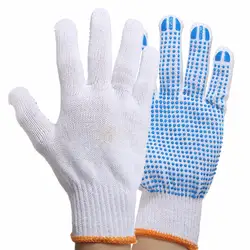Рабочие защитные перчатки с резиновыми точками противоскользящие защитные перчатки для строителей садовые рабочие