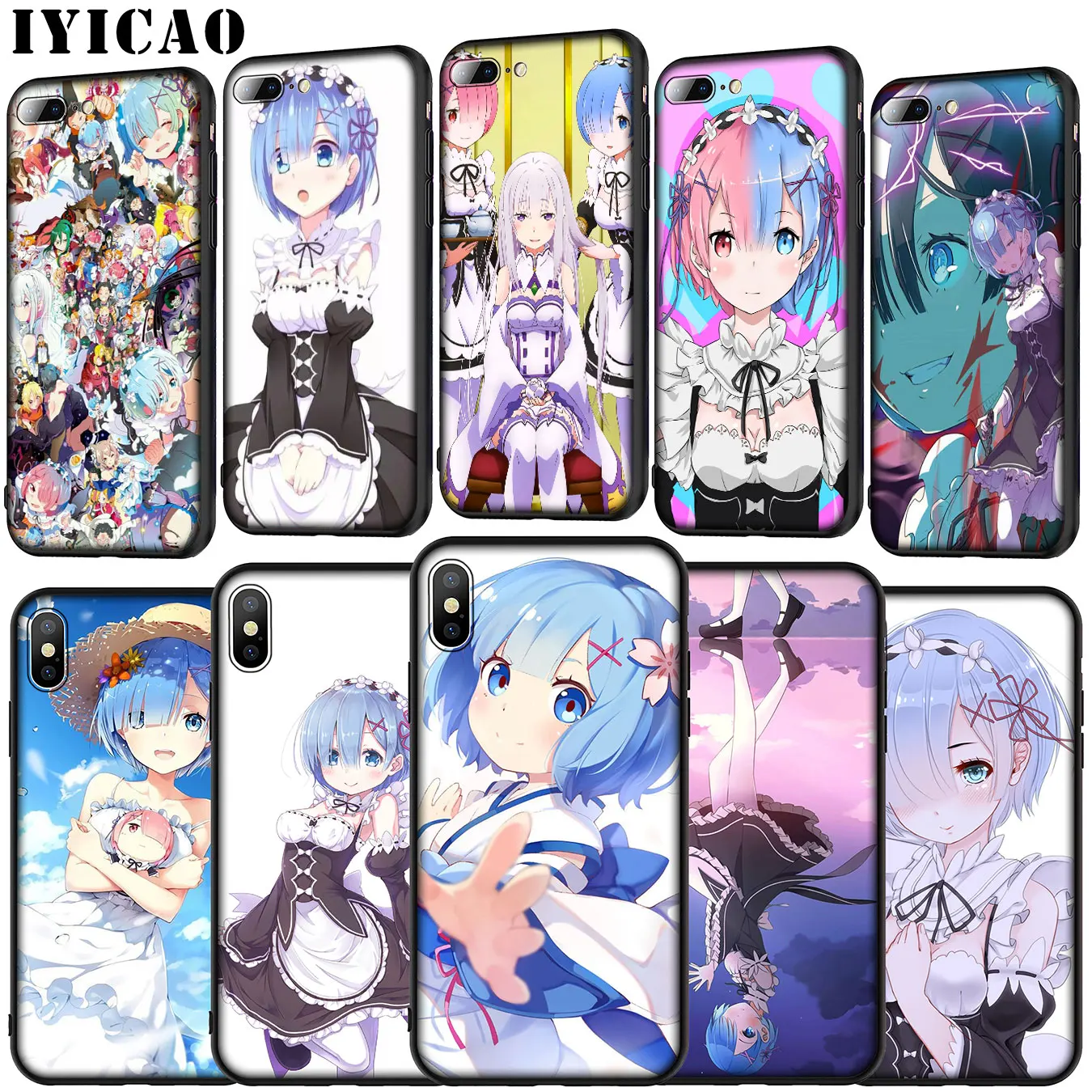 IYICAO аниме Rem Re Zero emilia Мягкий силиконовый чехол для Huawei P30 P20 Pro P10 P9 Lite Mini 2017 2016 P Smart Z