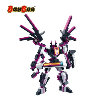 

BanBao Robot Space Craft 2 in 1 Building Blocks Transformer Creative Educational Bricks Model Toys Kids Children Gift 6321