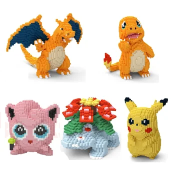 

Cute Big Size Connection Building Blocks Cartoon Auction figure Toys for Children educational Toy Christmas Girl Gifts