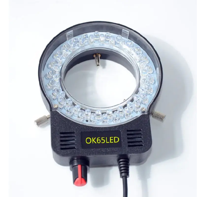 Микроскоп одноцилиндровый бинокулярный стерео кольцевой светильник Интегрированный Светодиодный источник света, яркость, регулируемый центр прожектора