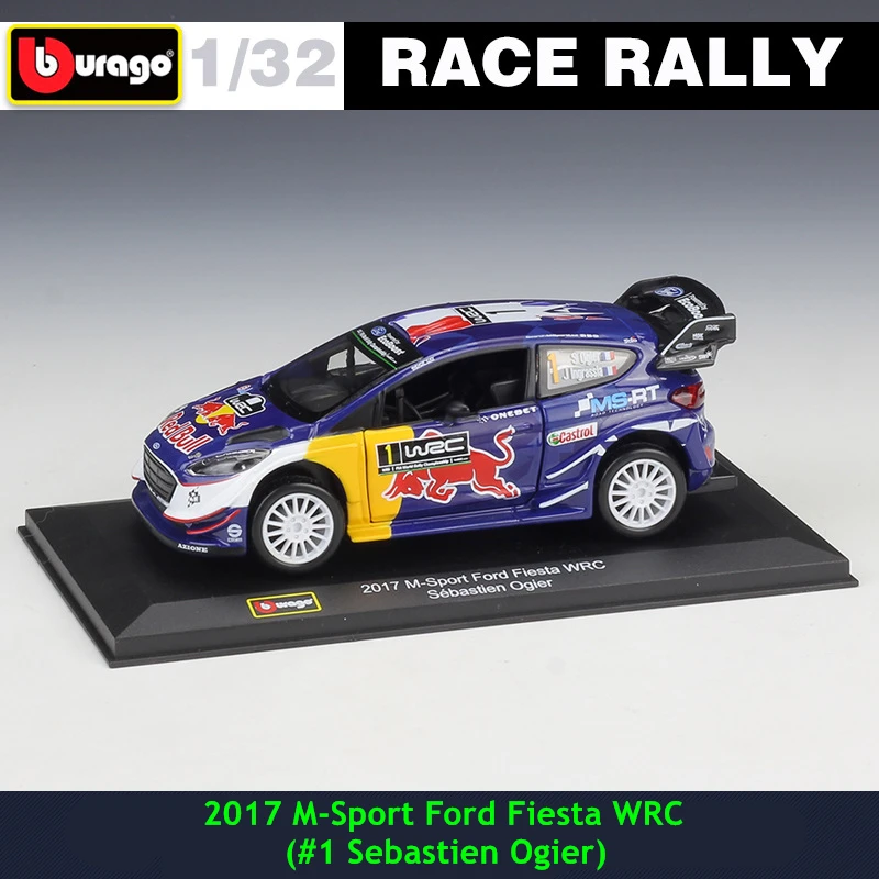 Bburago 1:32 2017 M-Sport Ford #1 DS WRC DTM Rally Racing Alloy Model Car model Collecting gifts