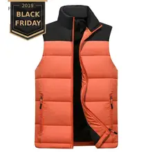 FALIZA, новинка, жилет, зимняя безрукавка, мужская теплая пуховая куртка, Мужская безрукавка, куртки, пальто размера плюс, 5XL, MJ-M