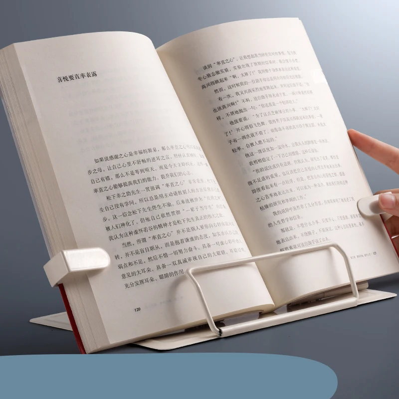 Soporte de lectura para libros, estantería para documentos, portátil, ajustable, de Metal, 2021