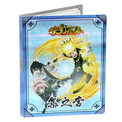 Album de Cartes Naruto pour Enfant, 80/160 Pièces, Porte cartes, Livre, Lettres, Jeux de Papier, Collection de Personnages de Dessins Animés, Cadeau, Jouet 