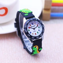 

chaoyada 2022 new children boys girls colorful digital quartz wristwatch little kids students dinosaur silicone strap toy watch