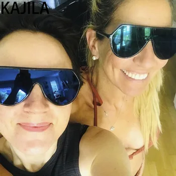 

Sunglasses Women 2020 Luxury Brand Vintage One Piece Large Frame Eyewear Sun Glasses For Woman Shades okulary przeciwsloneczne