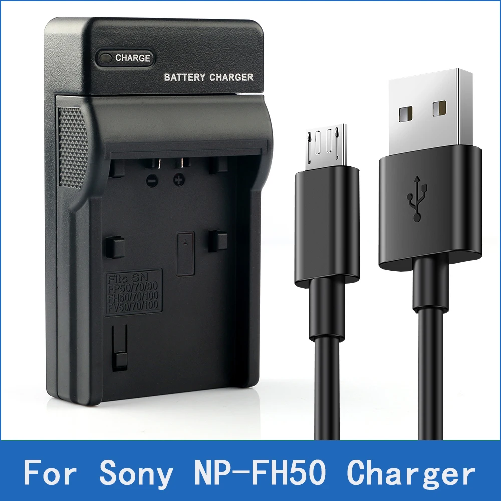 LANFULANG NP-FH50 NP FH50 USB Камера Батарея Зарядное устройство для Sony DCR-DVD150 DCR-DVD306 DCR-DVD308