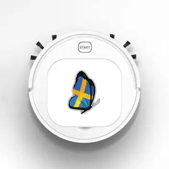 

Smart Robot Vacuum Cleaner Rechargeable USB Auto Sweeping Mop Clean Robot Sweeping Cleaner Personality Sweden Butterfly Flag