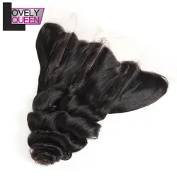 Прекрасные королевские волосы перуанские человеческие волосы свободные волнистые кружевные Фронтальные 13x4 дюймов Натуральные волосы