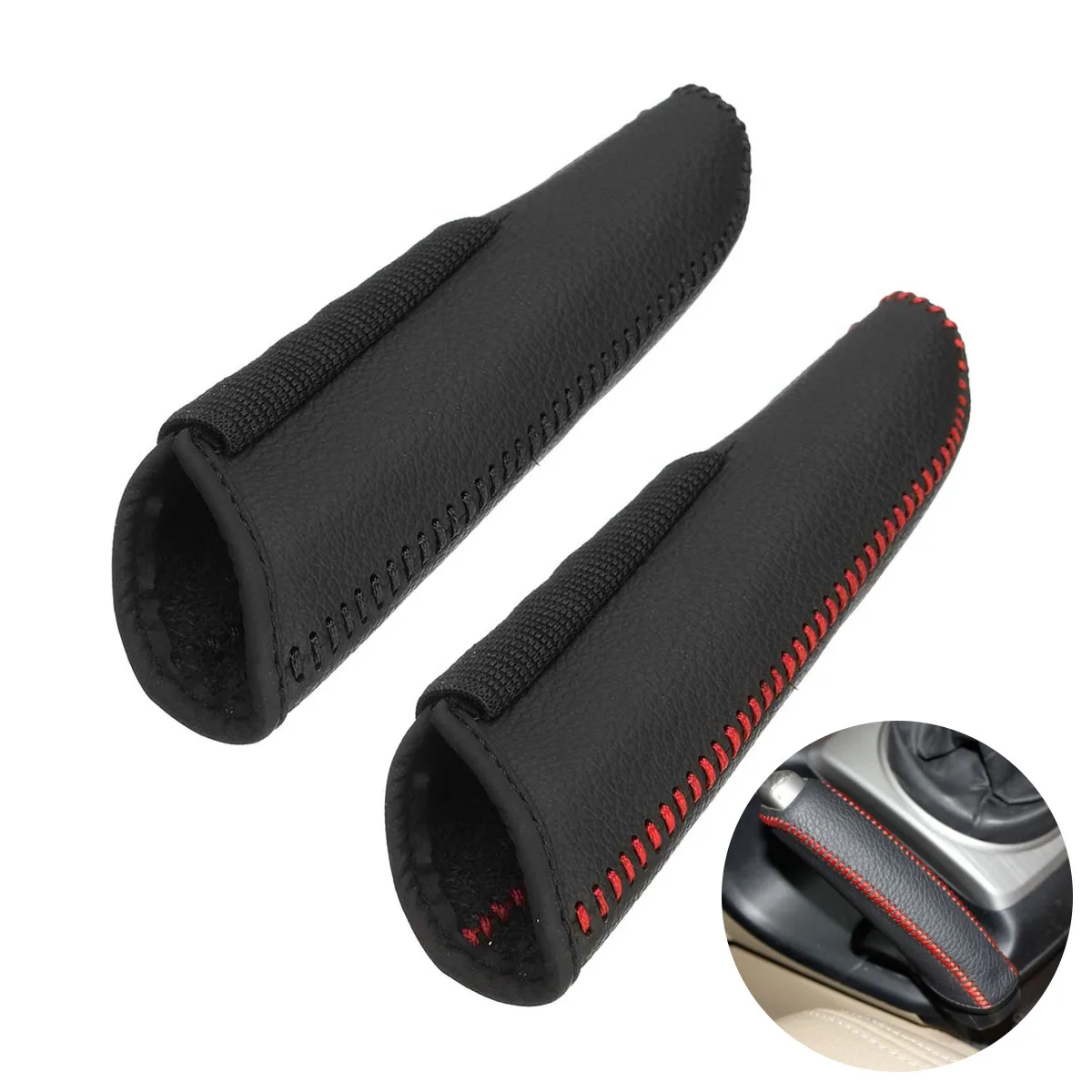 Car Leather Hand Brake Cover Protective Sleeve for Acura RLX CL EL RL CSX ILX MDX NSX RDX SLX TL TSX Vigor ZDX | Аксессуары для
